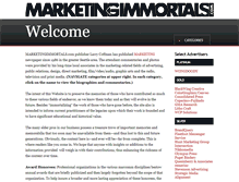 Tablet Screenshot of marketingimmortals.com